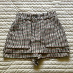 Maje Houndstooth Skort